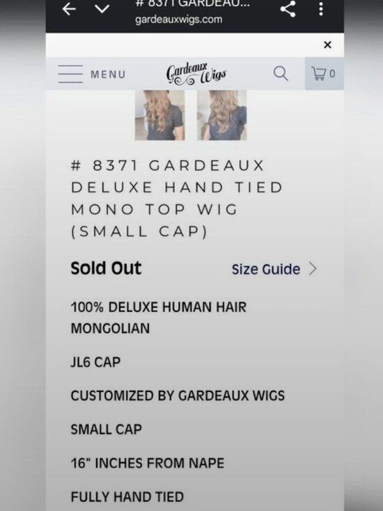 Gardeaux Human Hair Wig main image 15